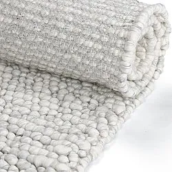 Wollteppich - Sala Irregular Wool Bubble (hellgrau meliert)