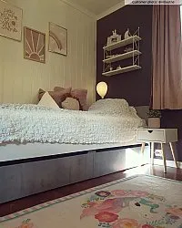 Tapis enfant - Unicorn Flowers (rose)