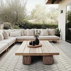 Teppich für innen und außen - Aria (cremefarben)