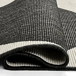 Teppich für innen und außen - Aurora (schwarz/weiß)