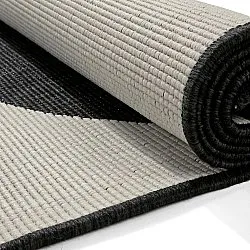 Teppich für innen und außen - Aurora (schwarz/weiß)