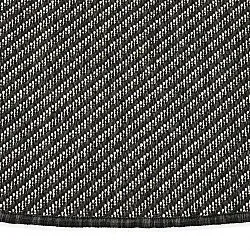 Rund Teppich - Indoor/Outdoor Bennett (schwarz)