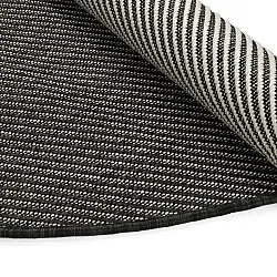 Rund Teppich - Indoor/Outdoor Bennett (schwarz)