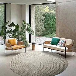 Rund Teppich - Indoor/Outdoor Devon (beige)