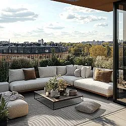 Shaggy intérieur/extérieur - Devon (gris)