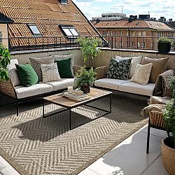 Shaggy intérieur/extérieur - Donora (marron)