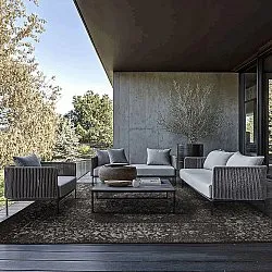 Teppich für innen und außen - Ellstin (schwarz)