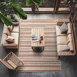 Teppich für innen und außen - Ethan (orange)