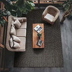 Teppich für innen und außen - Hayden (schwarz)