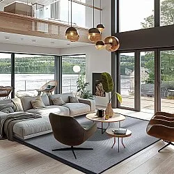 Teppich für innen und außen - Sortelha (schwarz)