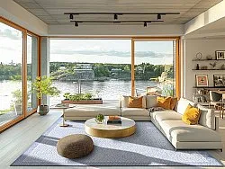 Teppich für innen und außen - Monsaraz (blau)