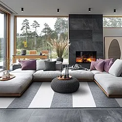 Teppich für innen und außen - Santana (grau)