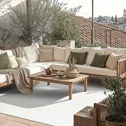 Tapis d’intérieur et d’extérieur - Thurman (blanc cassé)