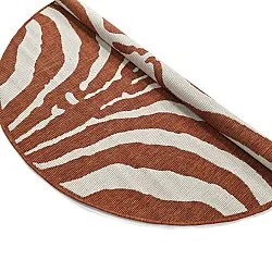 Rund Teppich - Indoor/Outdoor Winona (orange)