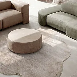 Tapis Rond Ondulé - Aranga Super Soft Fur (marron)