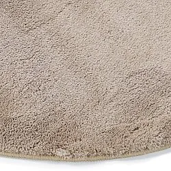 Tapis Rond Ondulé - Aranga Super Soft Fur (marron)