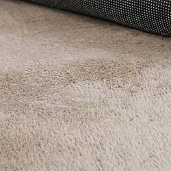 Tapis Rond Ondulé - Aranga Super Soft Fur (marron)