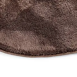 Tapis Rond Ondulé - Aranga Super Soft Fur (marron foncé)