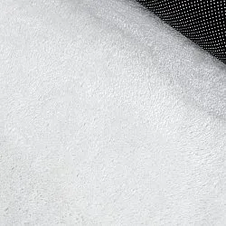 Tapis Rond Ondulé - Aranga Super Soft Fur (blanc)