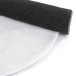 Tapis Rond Ondulé - Aranga Super Soft Fur (blanc)