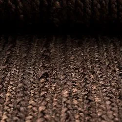 Juteteppich mit Wellenform - San Francisco (braun)