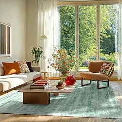 Viskose-teppich - Jodhpur Special Luxury Edition (türkis)