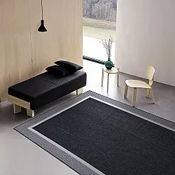 Teppich für innen und außen - Alta (schwarz)