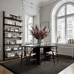 Wilton-Teppich - Art Silk (schwarz)