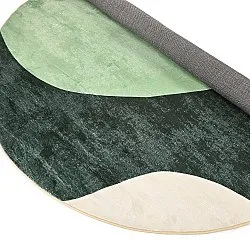 Rund Teppich - Barcelona (grün)