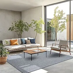 Teppich für innen und außen - Bergen (anthrazit)