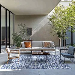 Tapis Intérieurs/Extérieurs - Brussels Ocean (bleu)