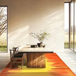 Tapis Wilton - Cara (orange/jaune)