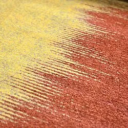 Tapis Wilton - Cara (orange/jaune)