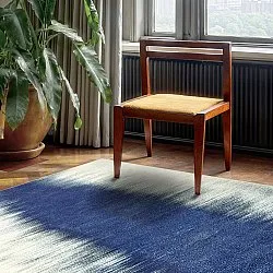 Wilton-Teppich - Cara (weiß/dunkelblau)