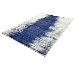 Wilton-Teppich - Cara (weiß/dunkelblau)