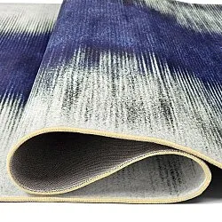 Wilton-Teppich - Cara (weiß/dunkelblau)