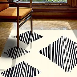 Wilton-Teppich - Carmen (creme/schwarz)