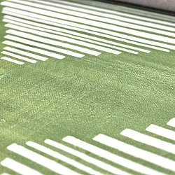 Wilton-Teppich - Carmen (grün/weiß)