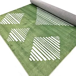 Wilton-Teppich - Carmen (grün/weiß)