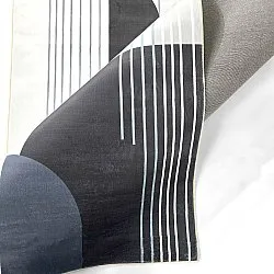 Wilton-Teppich - Delft (weiß/grau/schwarz)