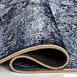 Tapis Wilton - Flowers (bleu)