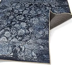 Tapis Wilton - Flowers (bleu)