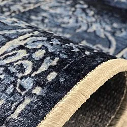 Tapis Wilton - Flowers (bleu)