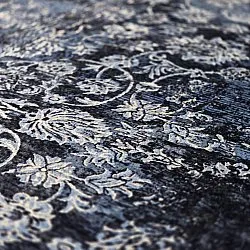 Tapis Wilton - Flowers (bleu)