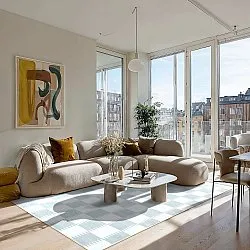 Wilton-Teppich - Gobi (grau/weiß)