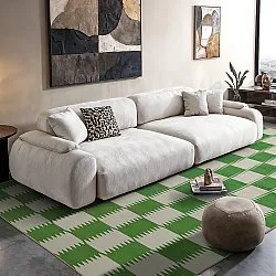 Wilton-Teppich - Gobi (grün/weiß)