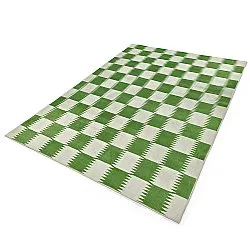 Wilton-Teppich - Gobi (grün/weiß)