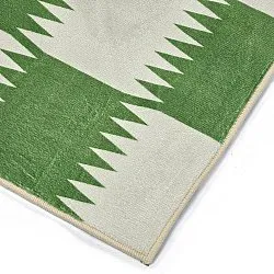 Wilton-Teppich - Gobi (grün/weiß)