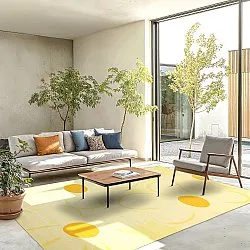 Wilton-Teppich - Honfleur (gelb/mehrfarbig)