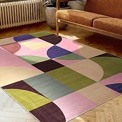 Wilton-Teppich - Kalami (rosa/mehrfarbig)